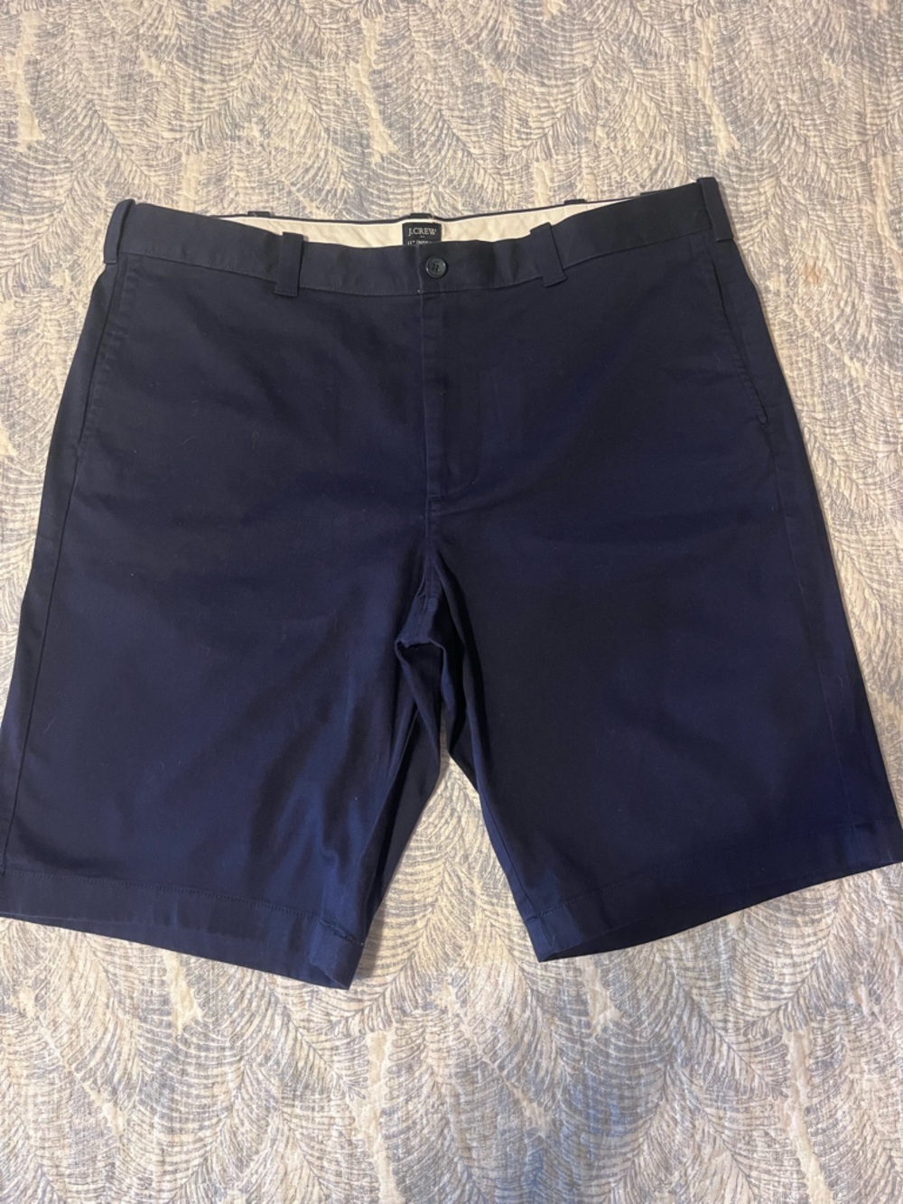 J. Crew NWT Men's Navy Flat Front Chino Shorts